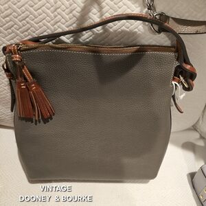 Dooney & Bourke Taupe and Tan Shoulder Bag